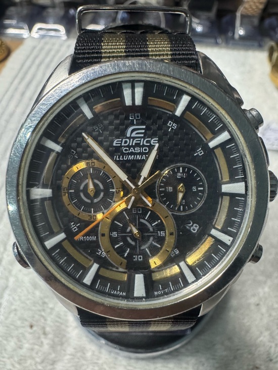 Casio Other - Casio Edifice Black and Gold Sport Chronograph Watch